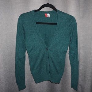 H&M Green cardigan, women’s size 2